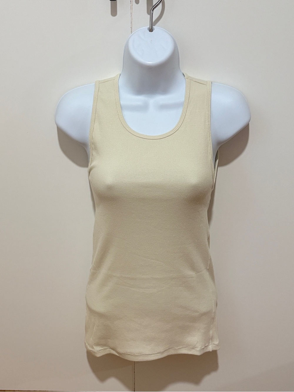 🤍 SKIMS Cotton Rib Long Tank | Bone | XL | NWT 🏷️